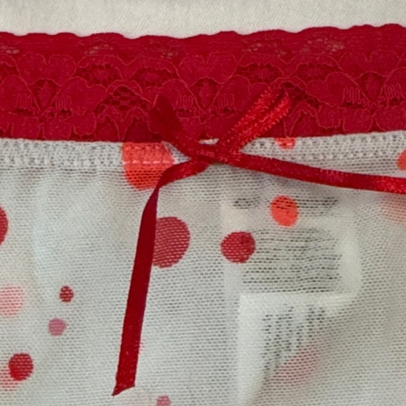 Calvin Klein Choice Red and White Polka Dot Bra and Panty Set 36b panty Sz M - Picture 7 of 8